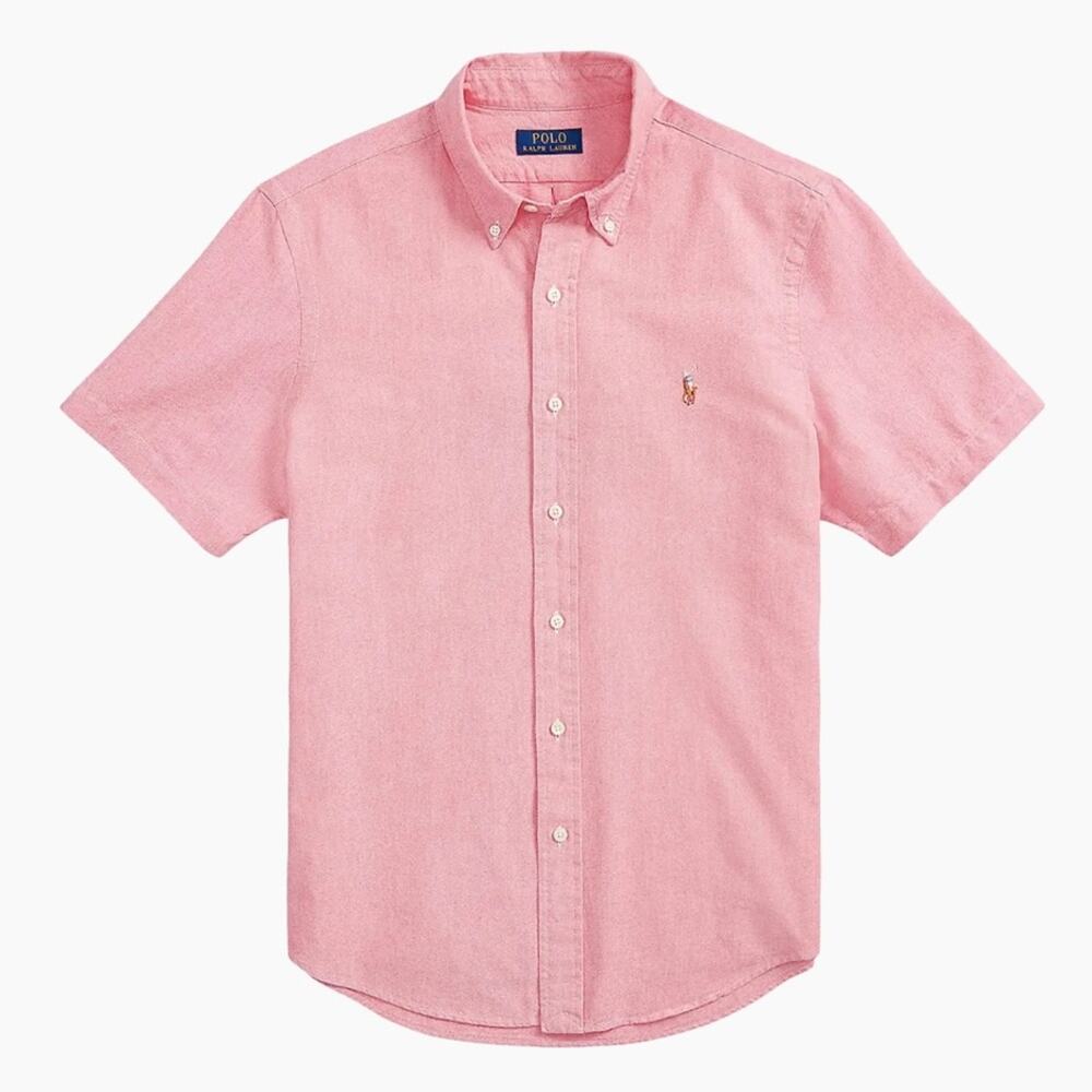 Ralph Lauren Classic Oxford Short-Sleeve Sport Shirt L